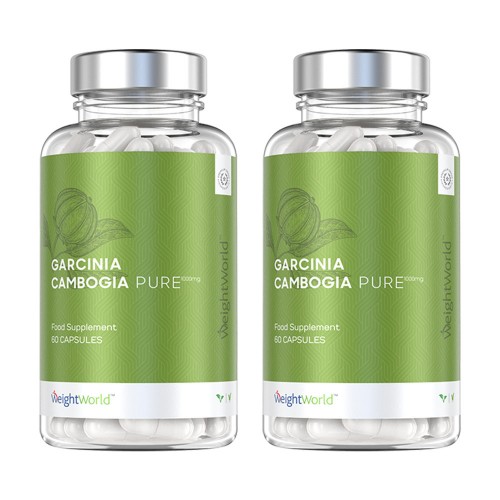 Garcinia Cambogia Pure Kapslar - Kosttillskott inom viktminskning - 60 Kapslar - KÃ¶p 2