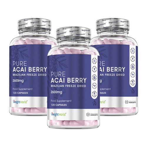 Pure Acai kapslar fÃ¶r viktminskning - 100% Pure Acai kosttillskott - 3-pack